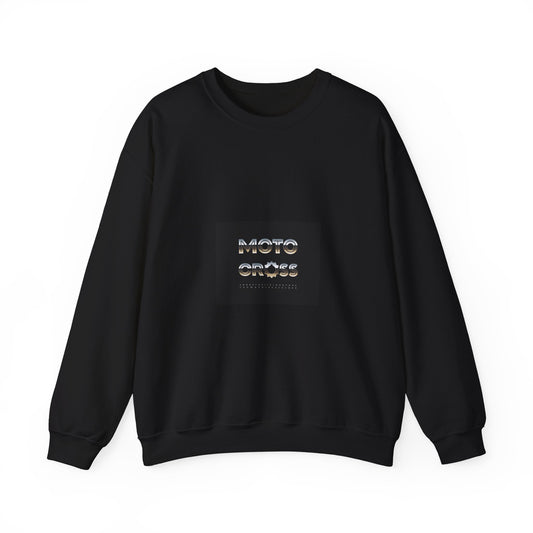 Moto Coffee Crewneck Sweatshirt — Retro Moto Coffee Logo Pullover