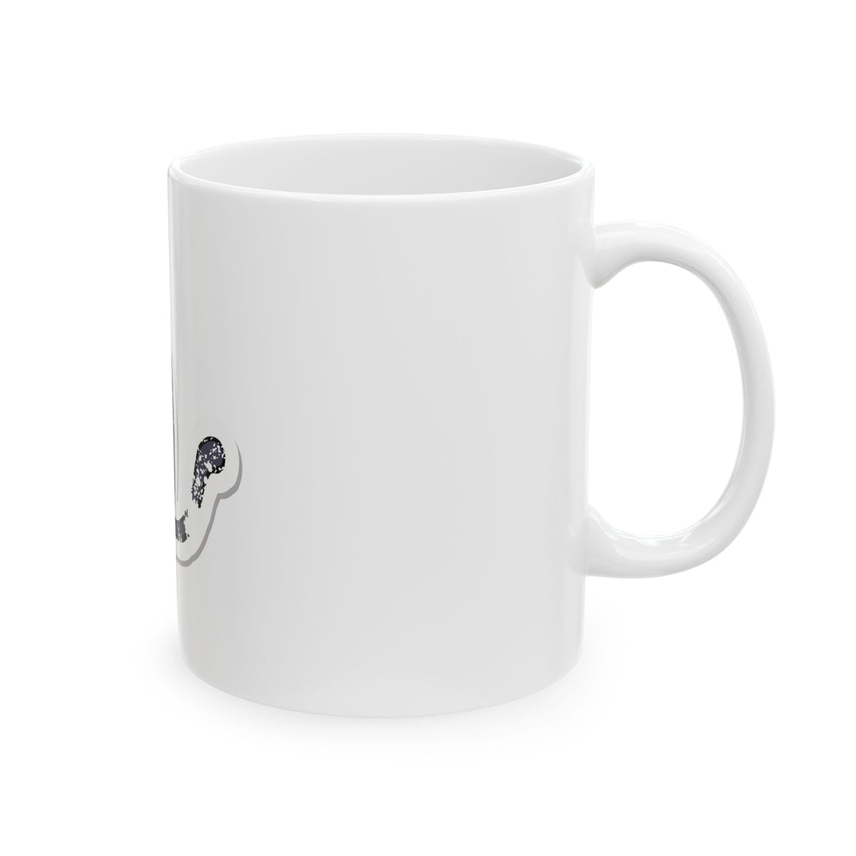 Grunge Black Cat Ceramic Mug (11oz/15oz)