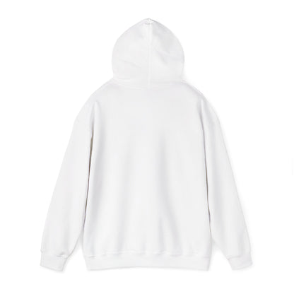 Black Cat Minimalist Hoodie — Small Embroidered Cat Design