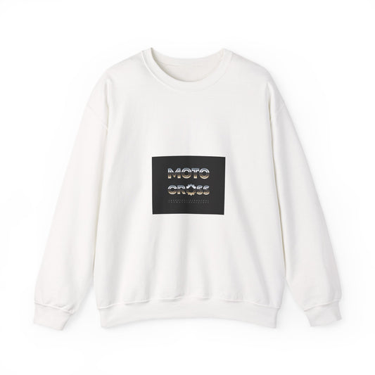 Moto Coffee Crewneck Sweatshirt — Retro Moto Coffee Logo Pullover