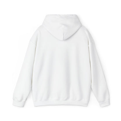 Black Cat Minimalist Hoodie — Small Embroidered Cat Design