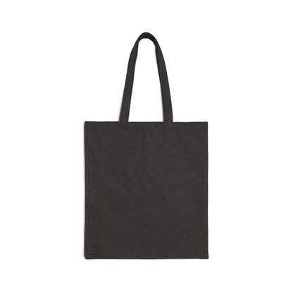 Cat Silhouette Canvas Tote Bag — Small Black Cat Embroidery
