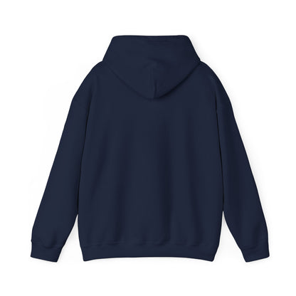 Black Cat Minimalist Hoodie — Small Embroidered Cat Design