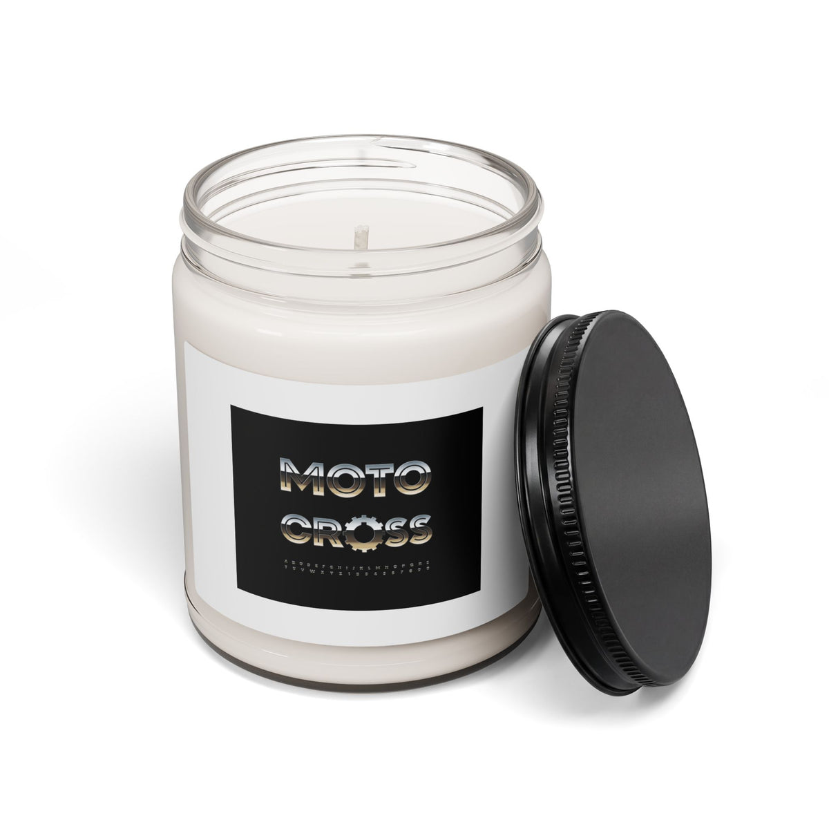 MotoCross Scented Soy Candle — 9oz Jar (Motorcycle Racing Vibe)