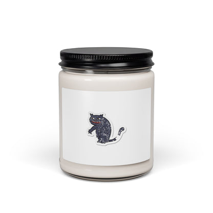 Black Cat Soy Candle — 9oz Scented Jar Candle (Whimsical Nighttime Vibe)